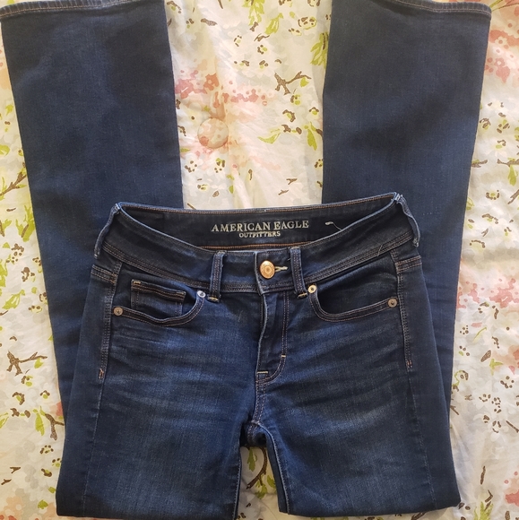 00 Short Super Stretch Kick Boot American Eagle Jean - Picture 2 of 9